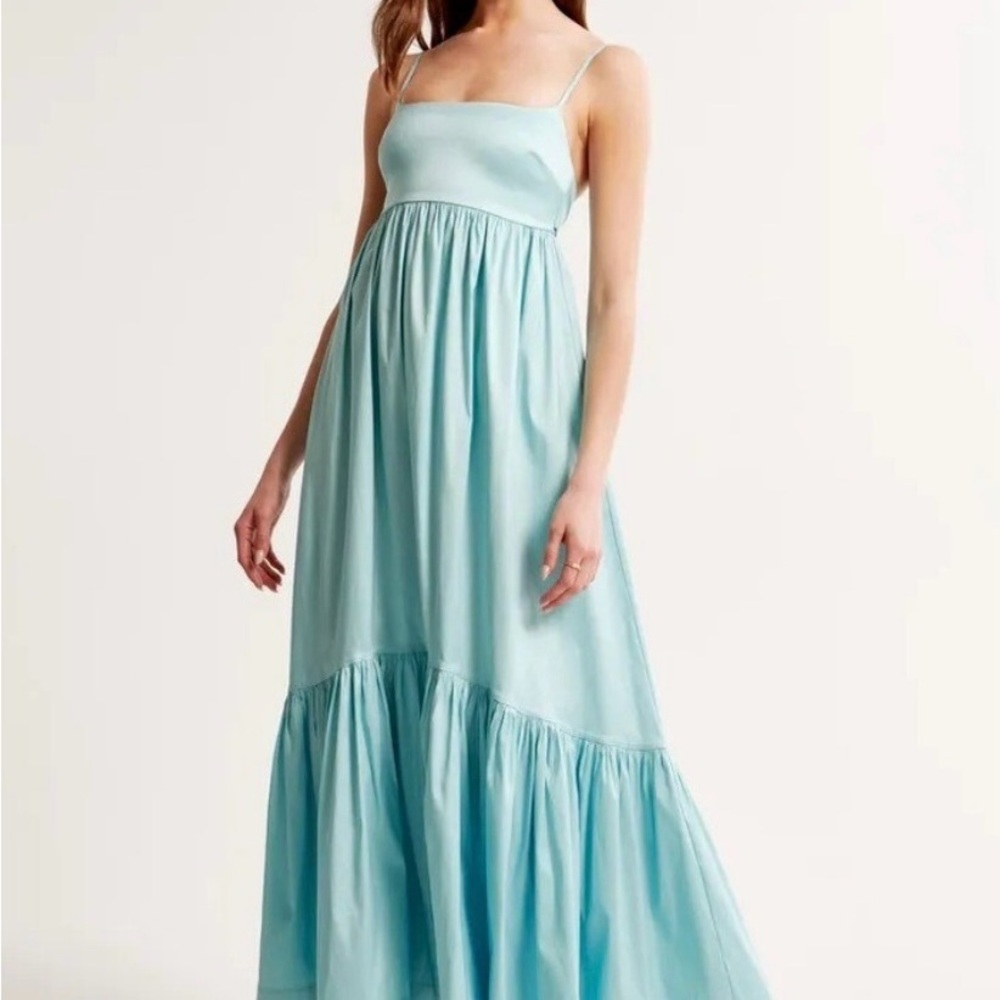 Abercrombie & Fitch Light Blue Maxi Dress